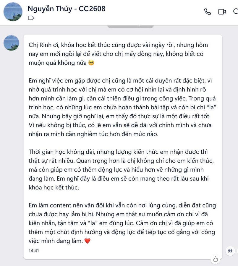 Feedback học viên Mar.