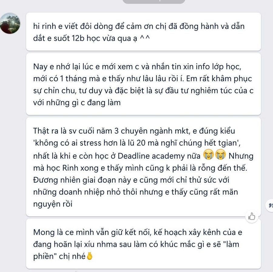 Feedback học viên Mar.