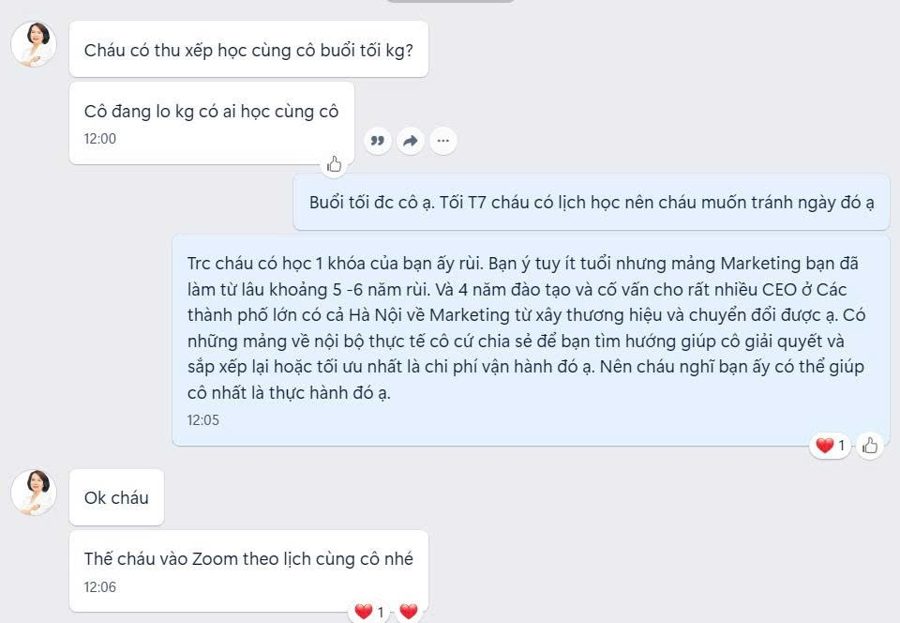 Feedback học viên Mar.